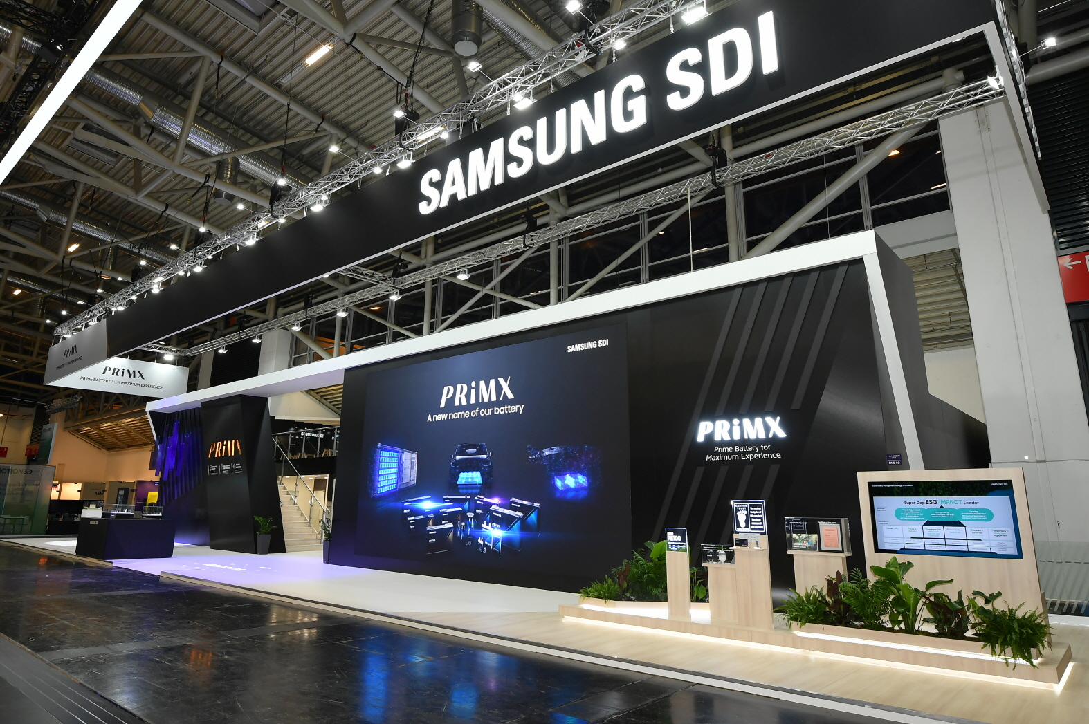 7. Samsung SDI exhibits a lineup of PRiMX battery products at its booth at IAA Mobility 2023 at Messe Munchen on Monday