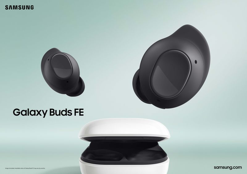 002 kv product galaxy buds fe graphite 2p