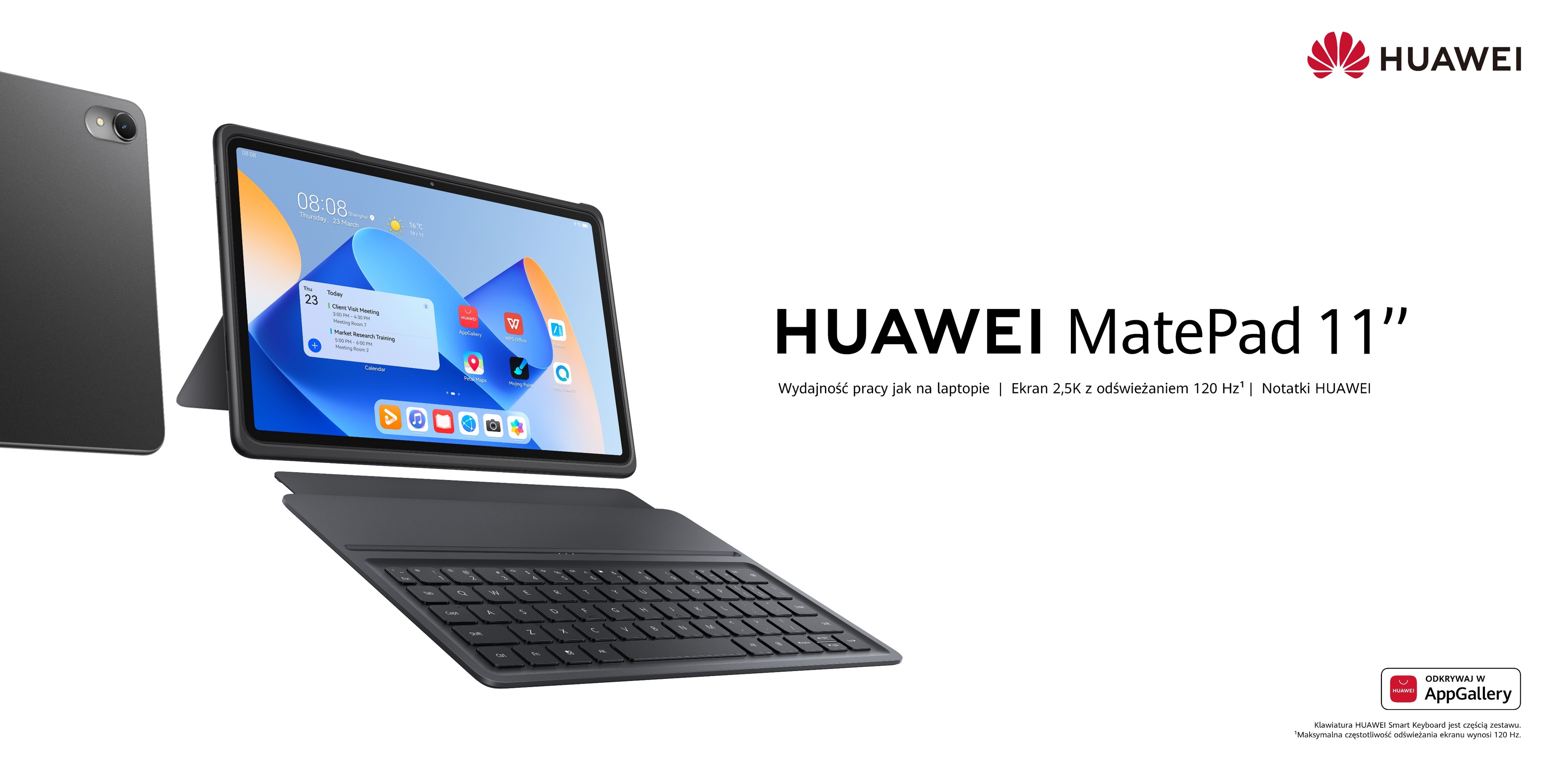 Huawei prezentuje MatePad 11 2023 – tablet, na którym pracuje się wygodniej niż na laptopie