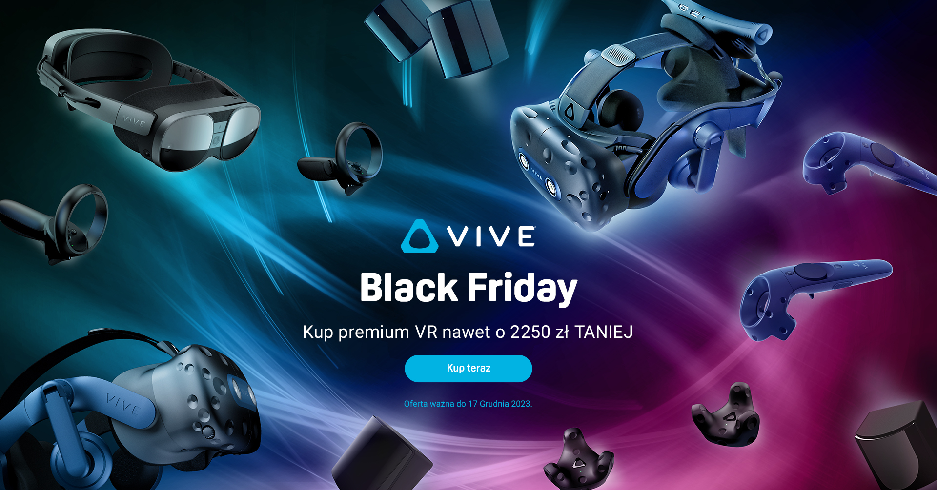 Promocja z okazji BLACK FRIDAY w HTC – wielkie obniżki na całą gamę produktów VIVE