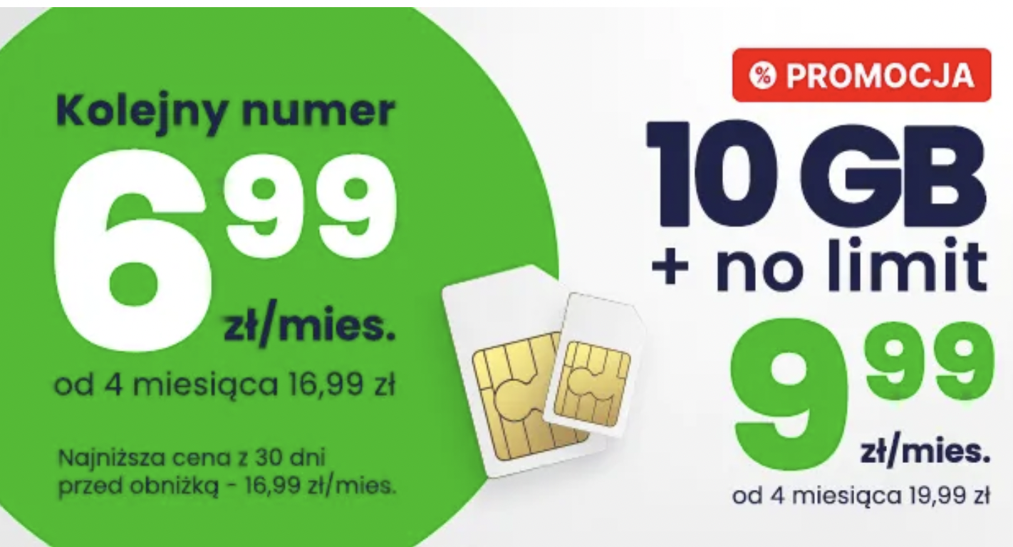 Lajt mobile uruchomiła kolejną promocję obniżając cenę na dodatkowe karty SIM