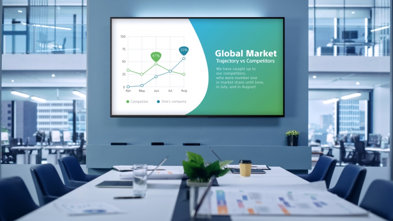 818779542 Corporate Meeting room display