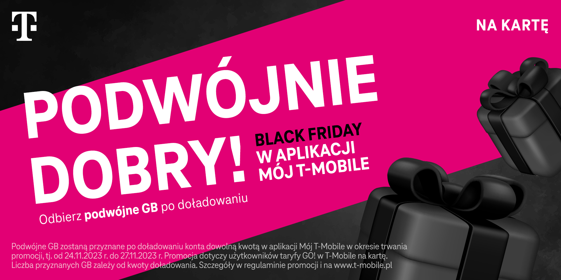 Black Friday w T-Mobile na kartę i Heyah na kartę – doładuj konto i zgarnij podwójną porcję gigabajtów