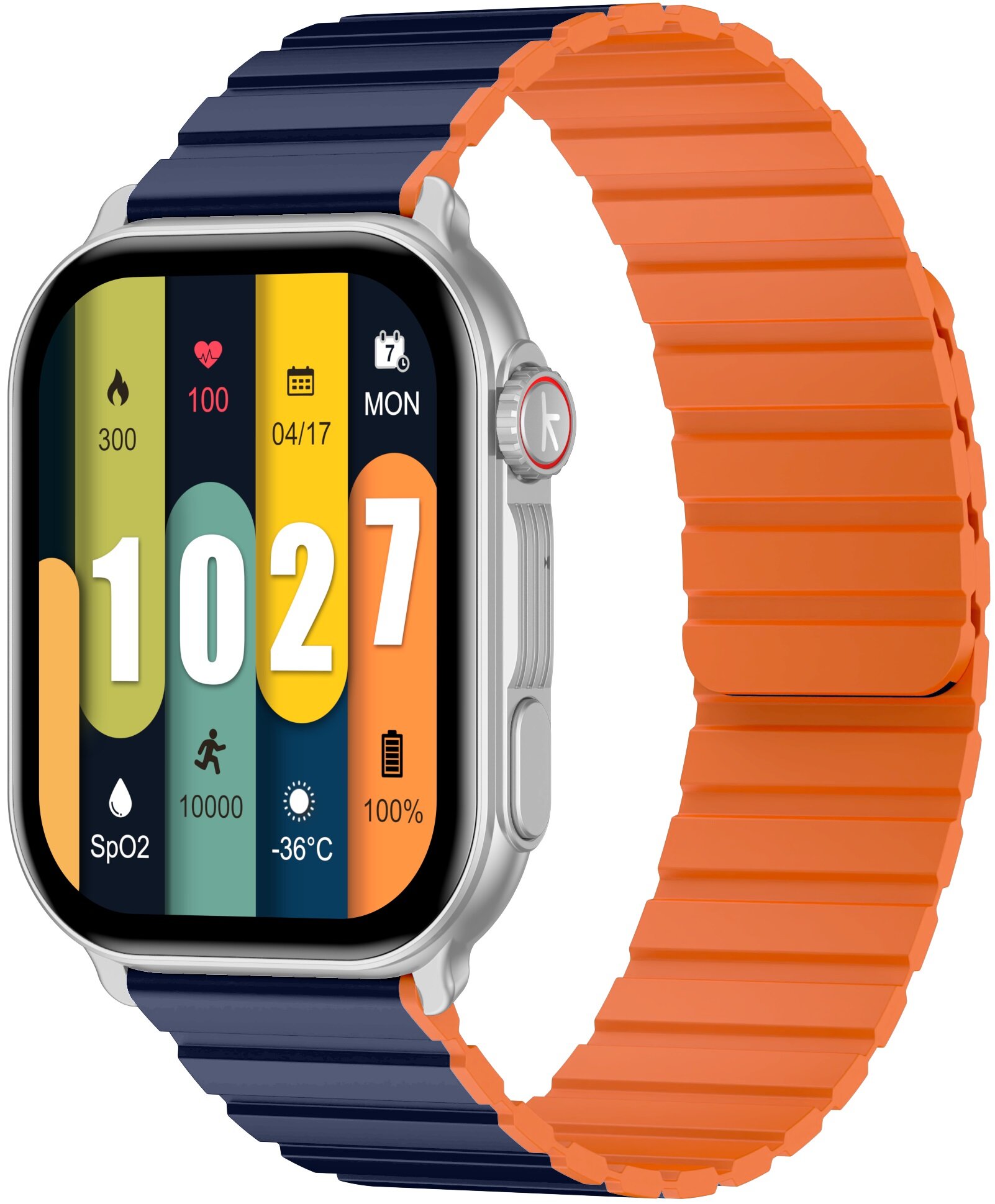 Smartwatch KISELECT KS Pro Srebrny skos