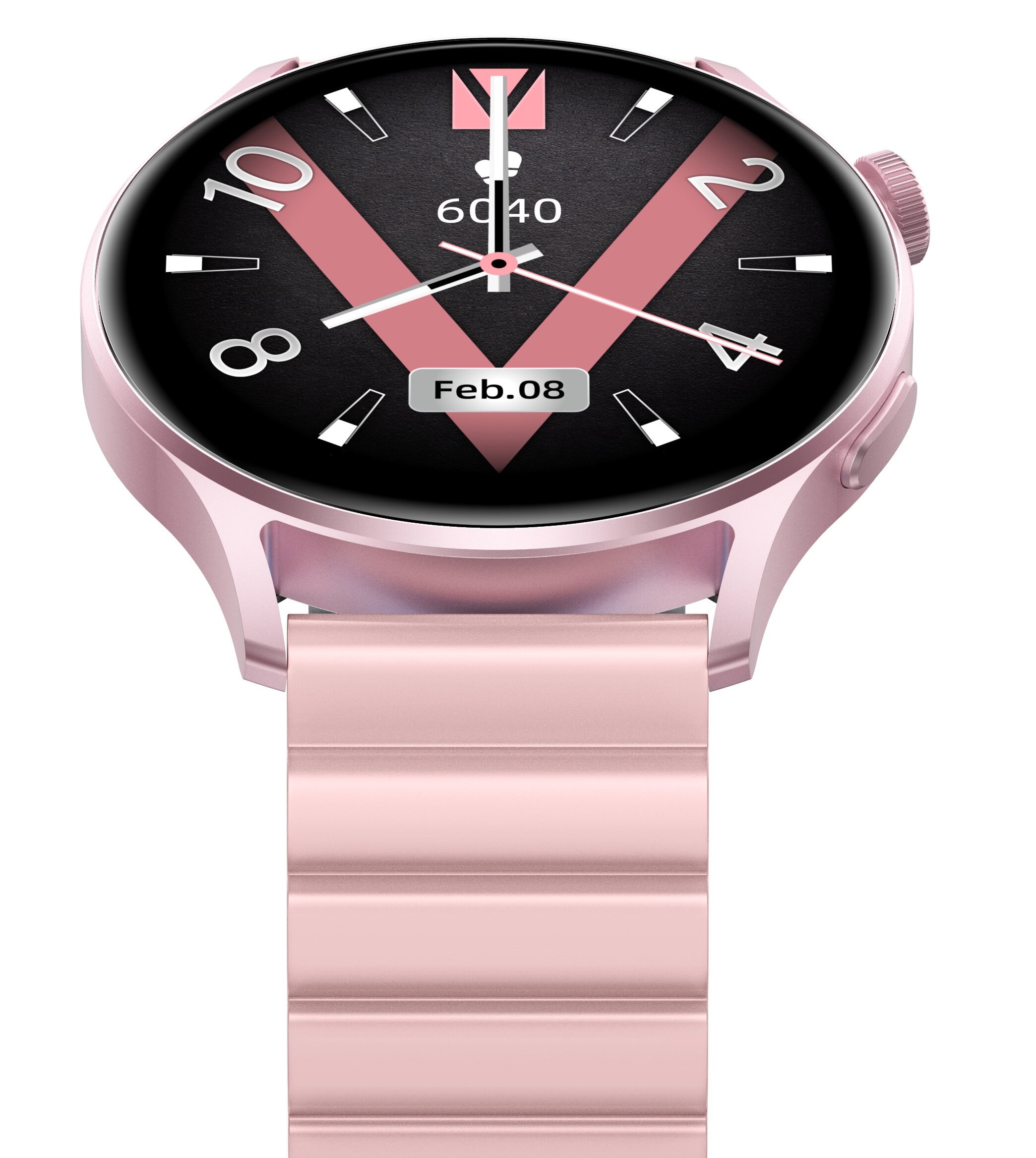 Smartwatch KISELECT Lora 2 rozowy front 3