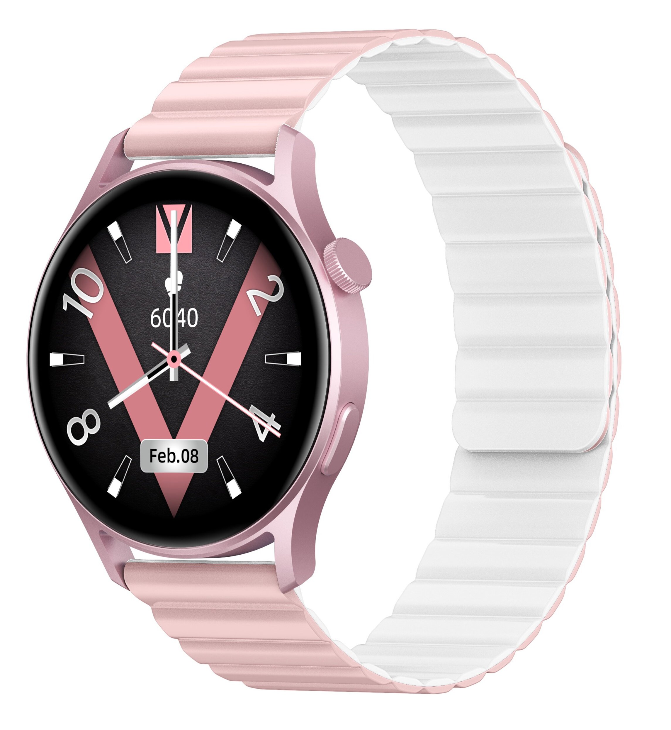 Smartwatch KISELECT Lora 2 rozowy skos