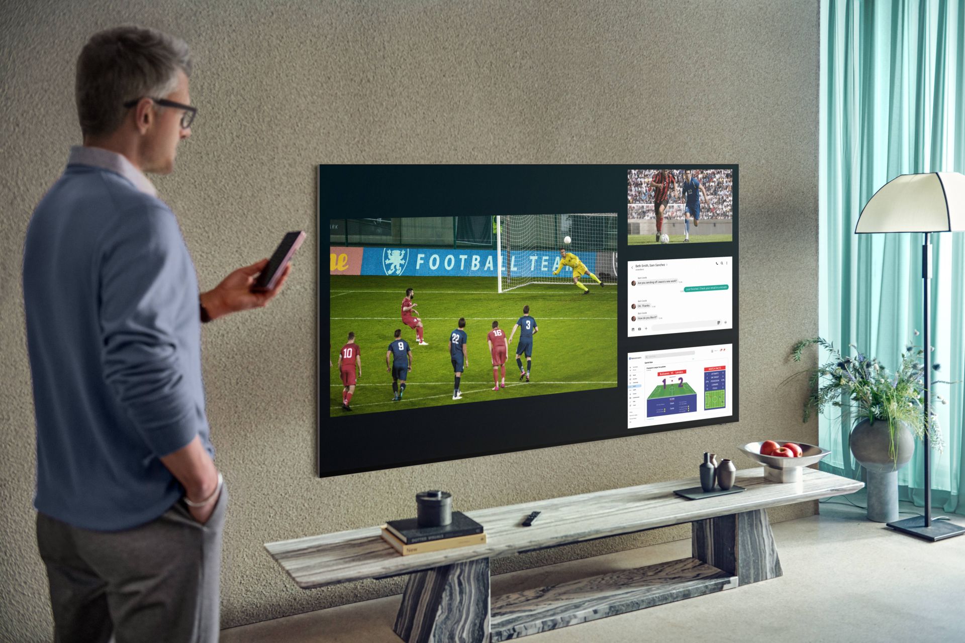 Samsung: Dwie transmisje sportowe na jednym ekranie?