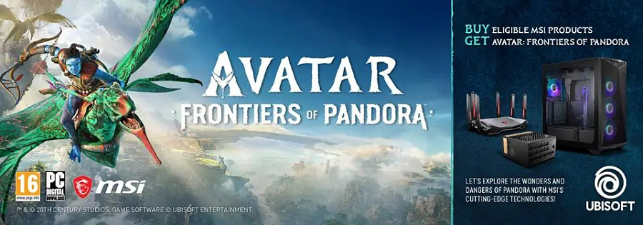 Odkryj Pandorę dzięki najnowocześniejszym technologiom MSI! Avatar: Frontiers of Pandora za darmo z wybranymi produktami
