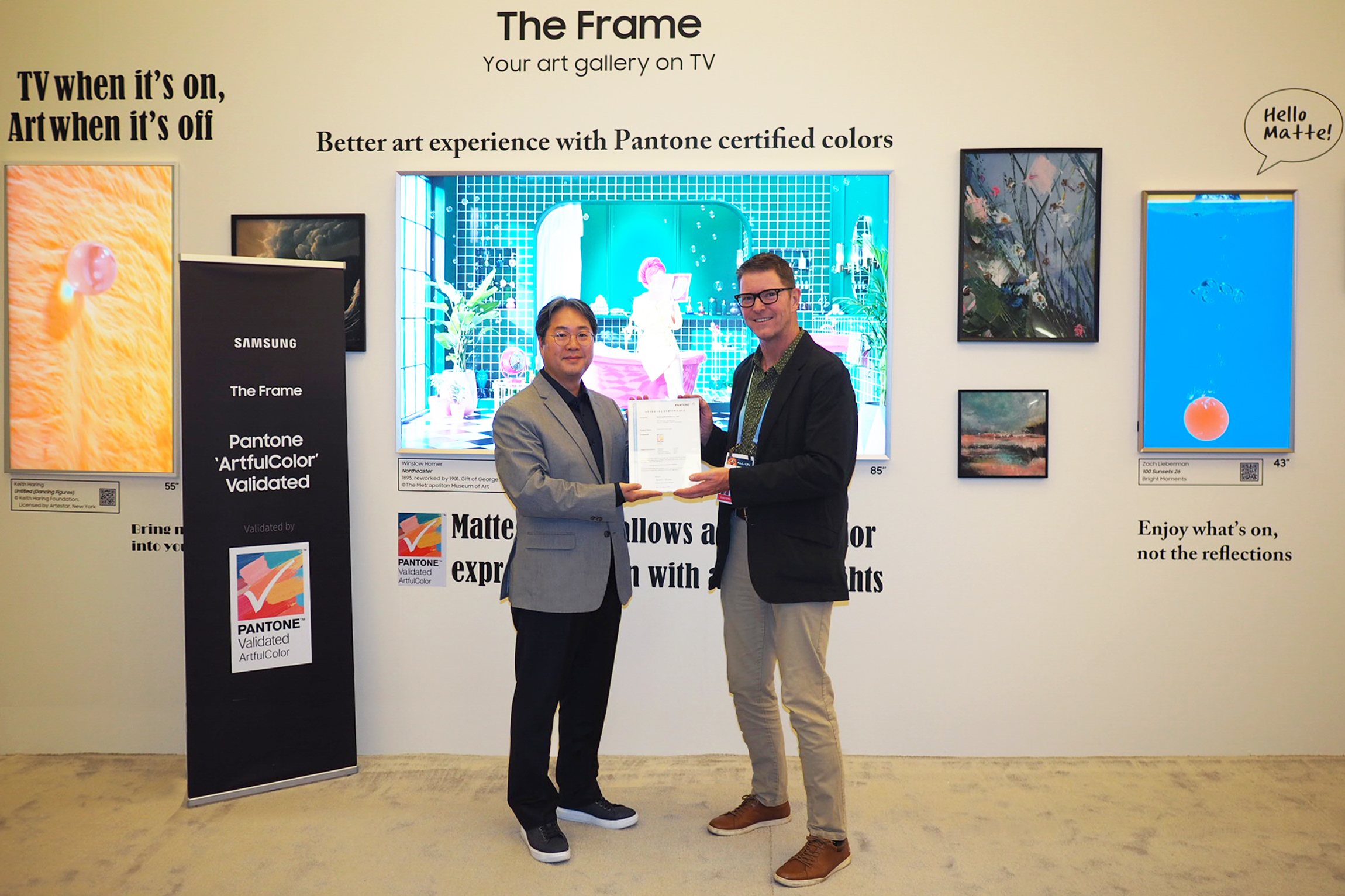 Samsung The Frame 2024 z pierwszym certyfikatem Pantone® ArtfulColor gwarantującym wierność kolorów