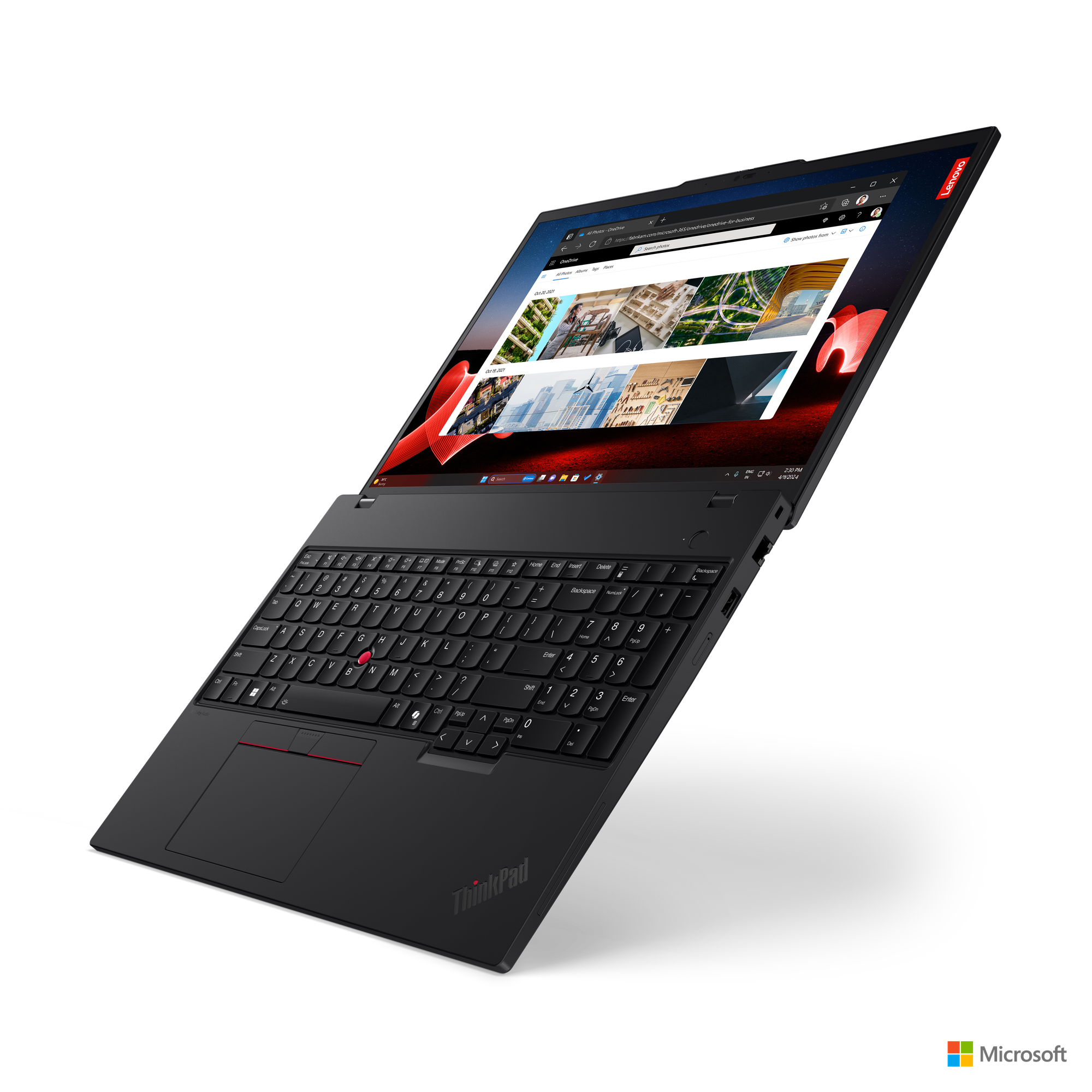 05 ThinkPad T16 3 Eclipse black Intel Front facing left
