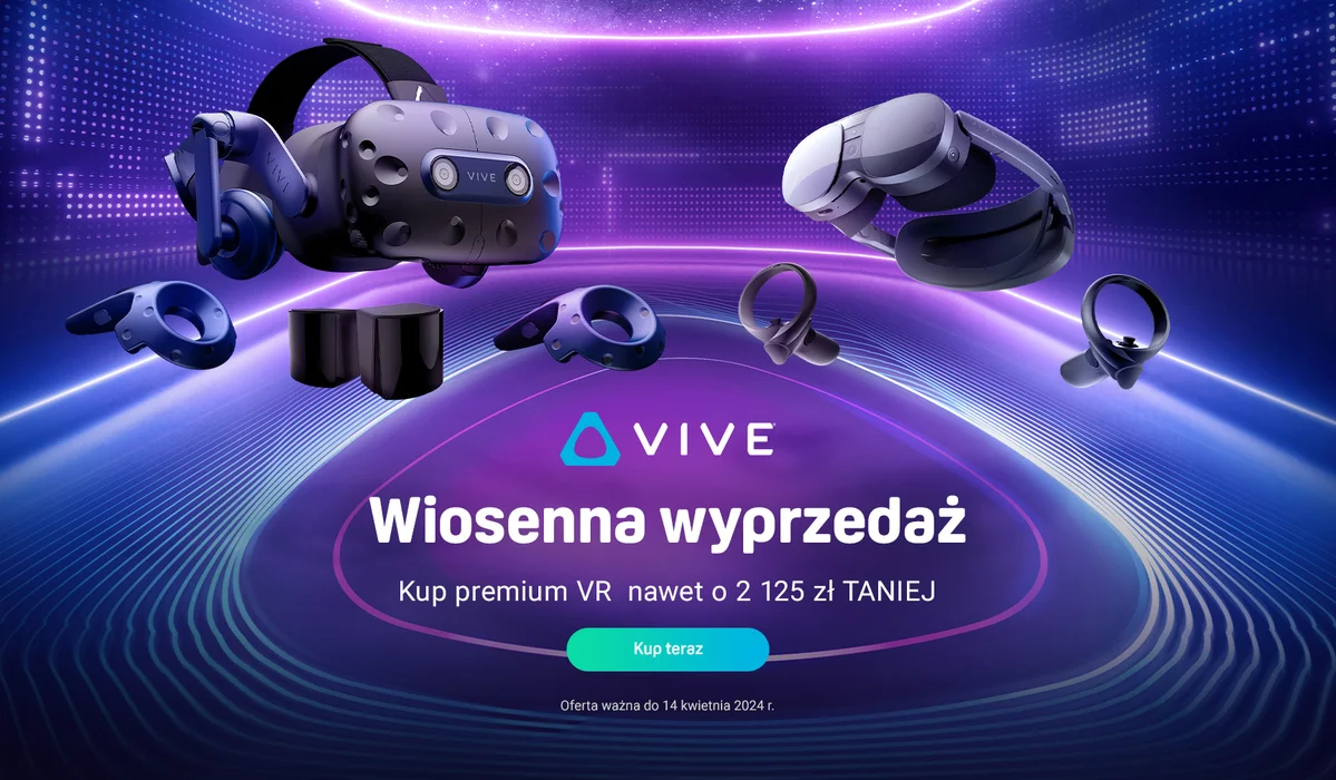 Wiosenne promocje HTC VIVE – Zaoszczędź na VR/XR z VIVE XR Elite i Pro 2