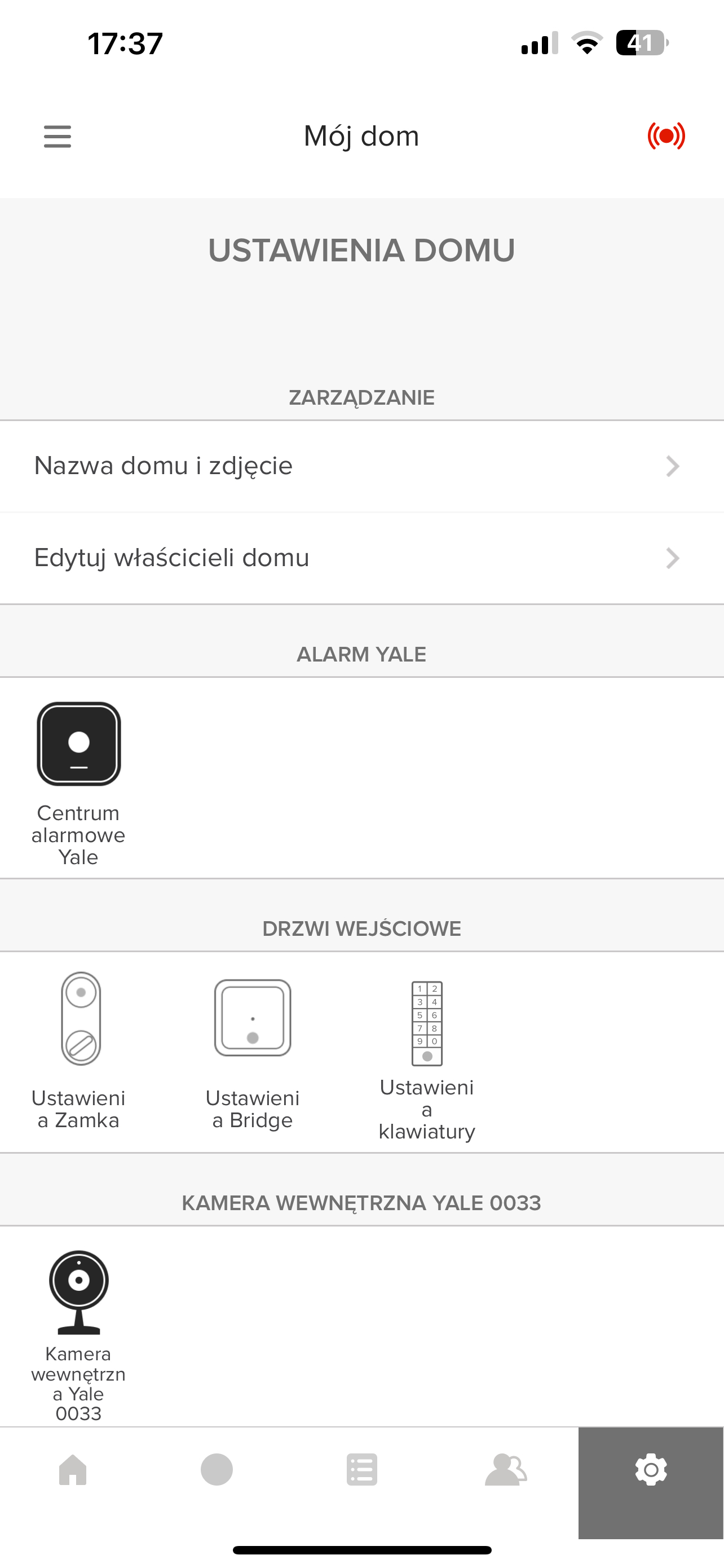 aplikacja yale home6