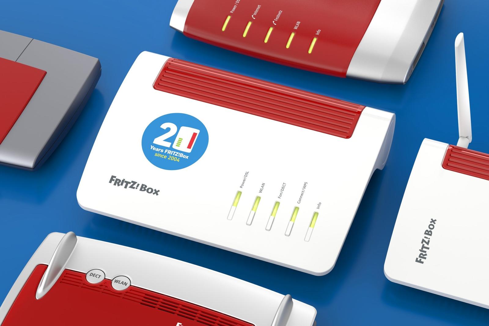 20 lat routera FRITZ!Box: Serce cyfrowego domu świętuje okrągłe urodziny