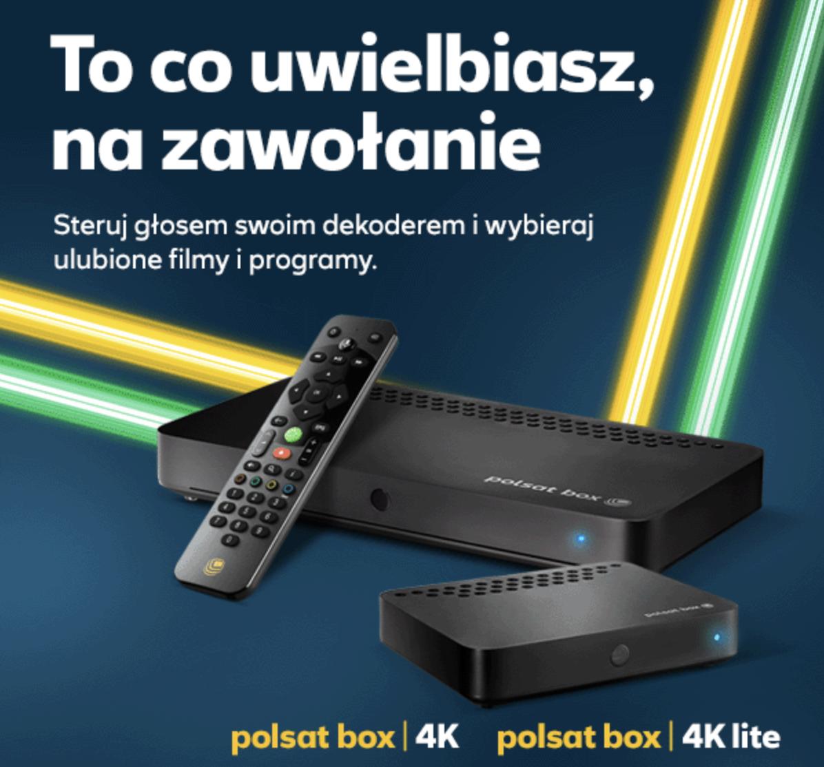 Funkcja sterowania głosem w dekoderach 4K od Polsat Box