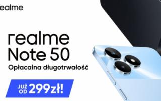 Opłacalna długotrwałość - smartfon realme Note 50 za 299 zł