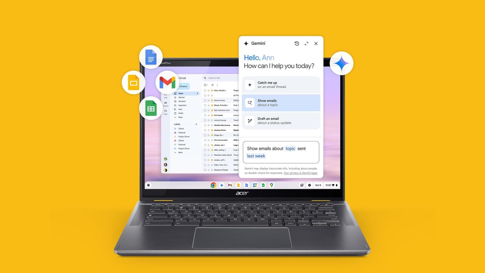 Zgarnij pakiet Google One AI Premium na 12 miesięcy za darmo przy zakupie dowolnego Chromebooka Plus od Acer