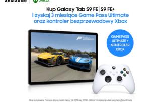 Bezprzewodowy kontroler Xbox i Game Pass Ultimate w prezencie przy zakupie tabletu z serii Galaxy Tab S9 FE