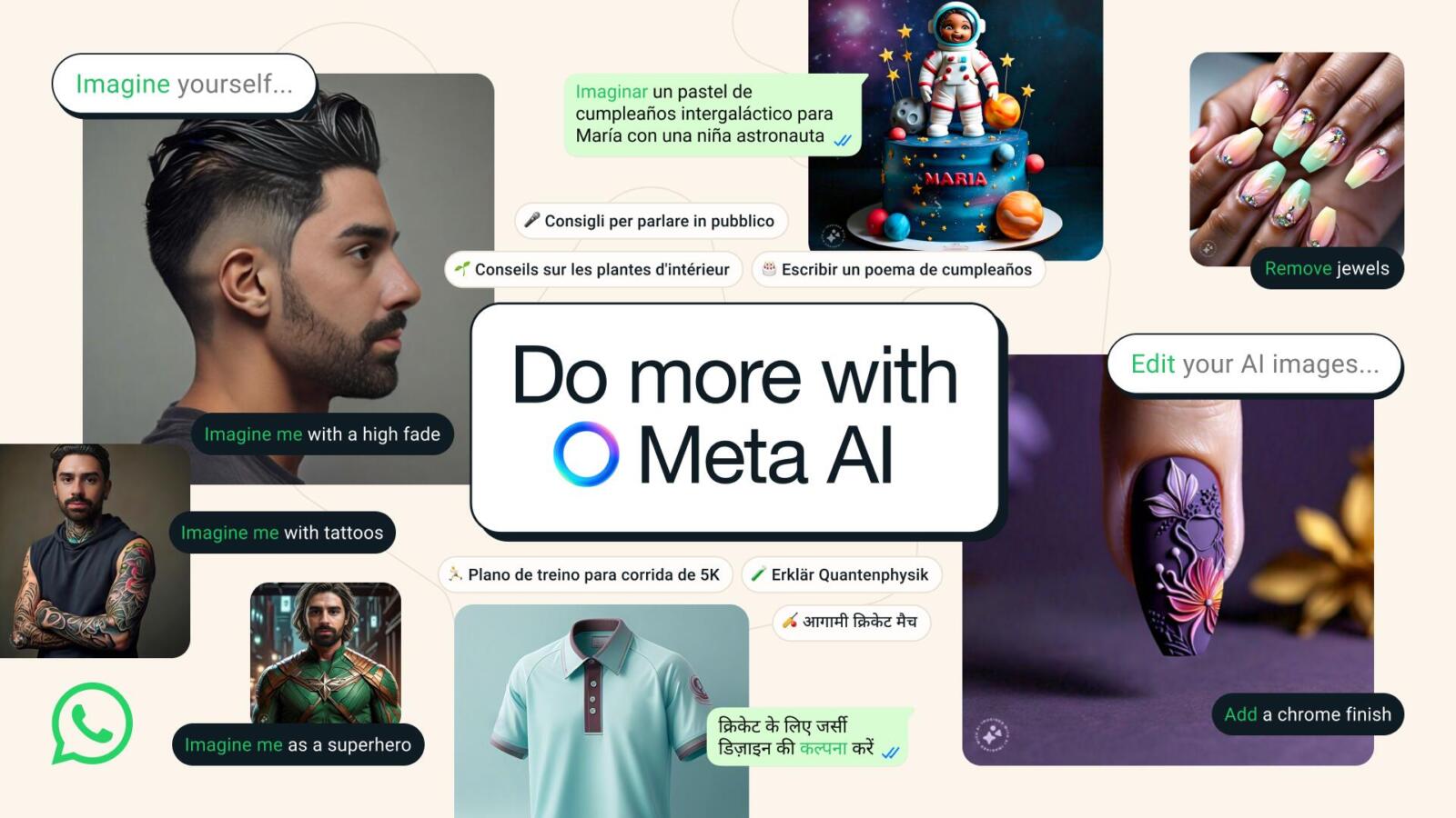 Asystent Meta AI w WhatsApp – teraz wielojęzyczny oraz bardziej kreatywny i inteligentny
