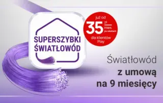 Wysyp nowości w domowej ofercie Play: światłowód od 35 zł na 9 miesięcy, SkyShowtime, Amazon Prime i Onet Premium w abonamencie