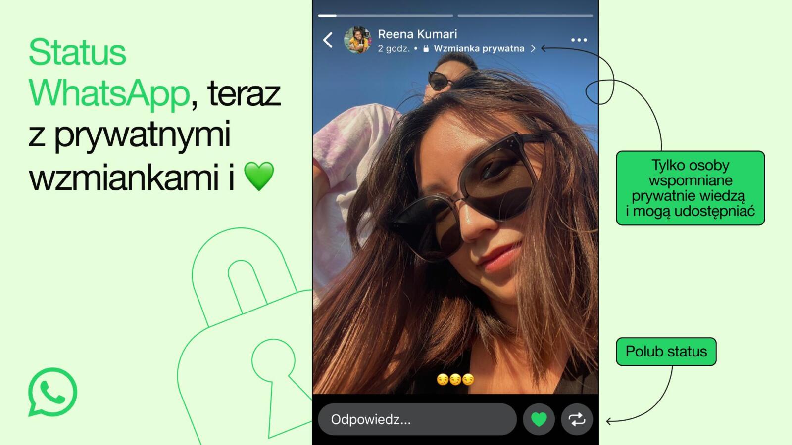 Wyraź siebie w statusie WhatsApp