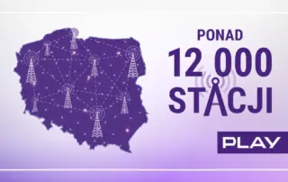 Play, lider rozwoju sieci telekomunikacyjnej w Polsce, ma już ponad 12 tysięcy stacji