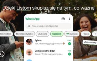 WhatsApp: Listy niestandardowe pozwalają skupić się na tym, co naprawdę ważne