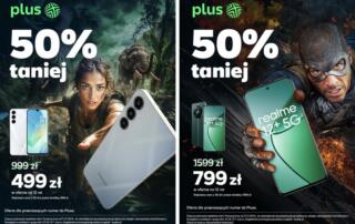 Smartfony 50% taniej w Plusie