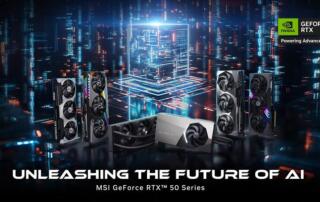 MSI wprowadza karty graficzne nowej generacji NVIDIA GeForce RTX 50 dla ery AI