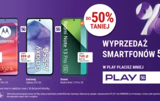 W noworocznej ofercie Play smartfony 5G do 50% taniej