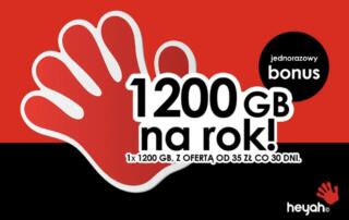 1200 GB na rok w Heyah na kartę