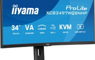 iiyama prezentuje ProLite XCB3497WQSNPH-B1 - wszechstronny ultrapanoramiczny monitor z bezpiecznym logowaniem