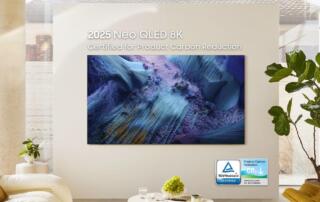 Telewizory Samsung Neo QLED Mini LED 8K i 4K z Certyfikatem Redukcji Śladu Węglowego