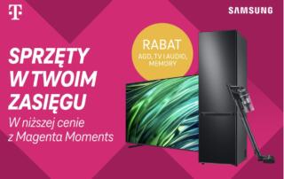 Sprzęty elektroniczne marki Samsung w niższej cenie w Magenta Moments od T-Mobile
