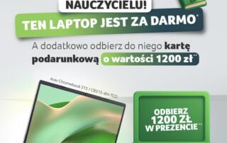Acer ze specjalną ofertą dla nauczycieli – Chromebook za 0 zł i 1200 zł bonusu w programie rządowym
