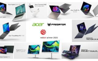 Acer świętuje liczne zwycięstwa w konkursie Red Dot Product Design Awards 2025