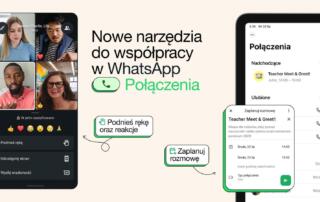 Nowe sposoby planowania połączeń i uczestniczenia w nich w WhatsApp