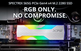 XPG SPECTRIX S65G - najszybszy na rynku gamingowy dysk SSD RGB
