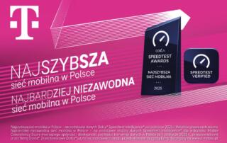 T-Mobile z nagrodą Speedtest.net dla najszybszej sieci mobilnej w Polsce – Magentowa sieć jest także najbardziej niezawodna