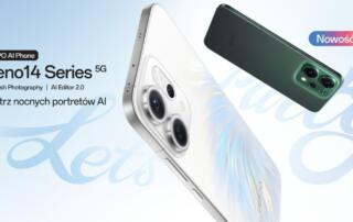 OPPO prezentuje nową serię Reno14 5G - połączenie AI Flash Photography i olśniewającego designu
