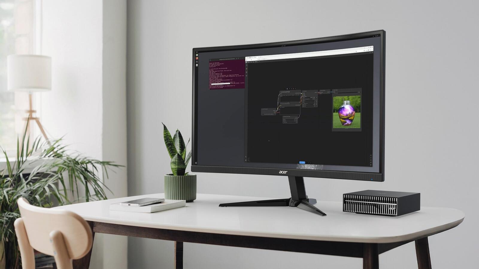 Acer prezentuje stację roboczą Acer Veriton GN100 AI Mini z układem NVIDIA GB10 Superchip