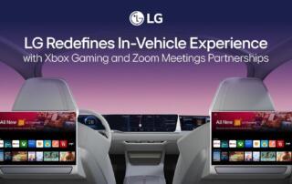 LG wprowadza nowe funkcje cyfrowe do pojazdów dzięki współpracy z Xbox i Zoom