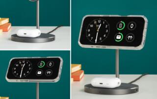 Premiera ładowarki indukcyjnej Hama Stand 2w1 Qi2 Fast Charge o mocy 15 W na iPhone'a i słuchawki