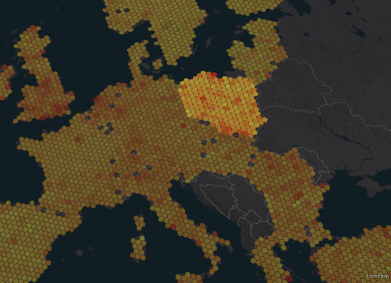 TomTom Traffic Index 2026: drogi w Łodzi i Lublinie wśród najbardziej zatłoczonych na świecie