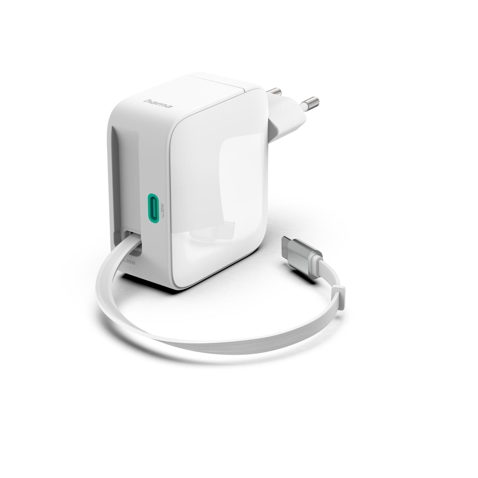 Ładowarka Hama GaN 30 W z wbudowanym kablem załatwia problem jednym ruchem