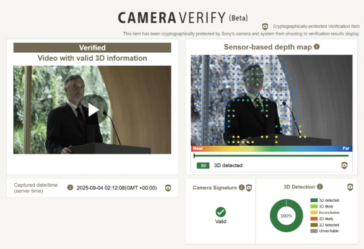 Rozszerzenie funkcji Camera Verify o obsługę materiałów wideo