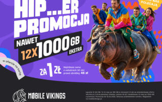 Nawet 12 000 GB Ekstra i pierwszy miesiąc za 1 ZŁ – Mobile Vikings startuje z nową promocją