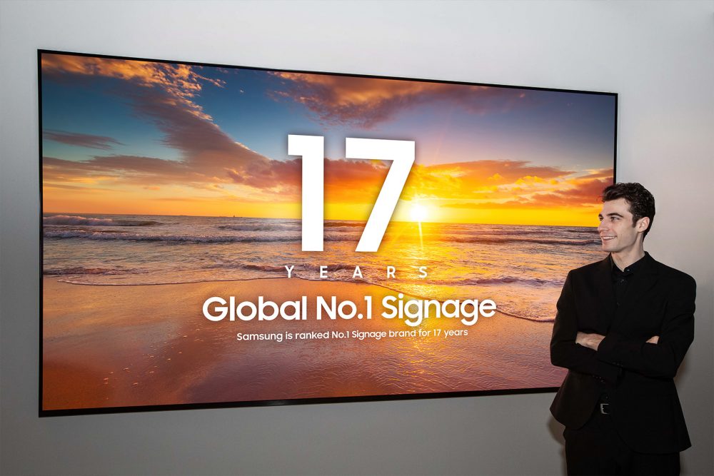 Samsung utrzymuje pozycję nr 1 na światowym rynku Digital Signage już 17. rok z rzędu