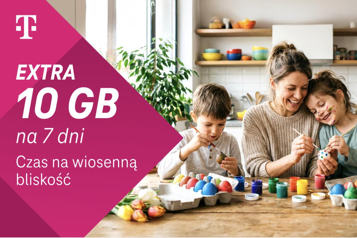 Aktywuj wielkanocny bonus danych i ciesz się świąteczną bliskością dzięki Magenta Moments od T-Mobile