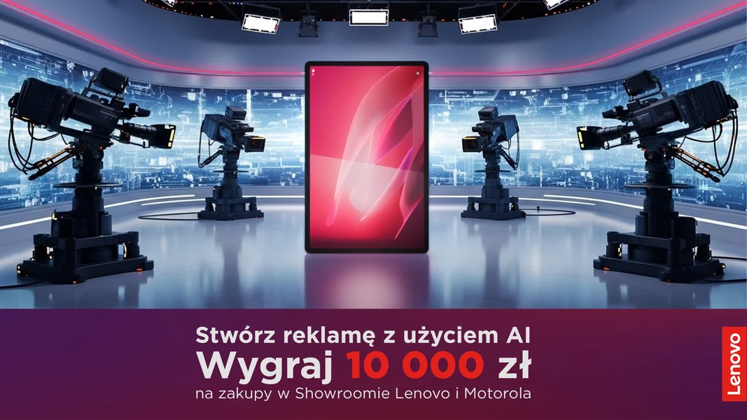 Stwórz reklamę z użyciem AI i wygraj 10 000 zł na zakupy w Showroomie Lenovo & Motorola