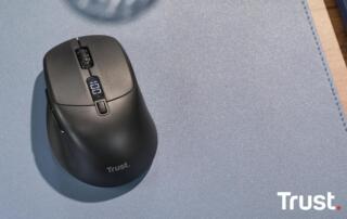 Trust ogłasza nowe produkty biurowe: wielokanałową bezprzewodową mysz akumulatorową Zevo z superszybkim ładowaniem oraz mysz Vyran Ergonomic Multi-Wireless Hyperscroll